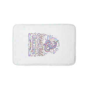 Eenhoringmaan Kind Eenhoring Origineel Zazzle Ontw Badmat