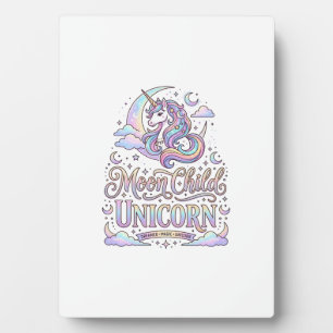 Eenhoringmaan Kind Eenhoring Origineel Zazzle Ontw Fotoplaat