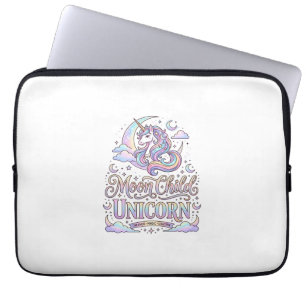 Eenhoringmaan Kind Eenhoring Origineel Zazzle Ontw Laptop Sleeve