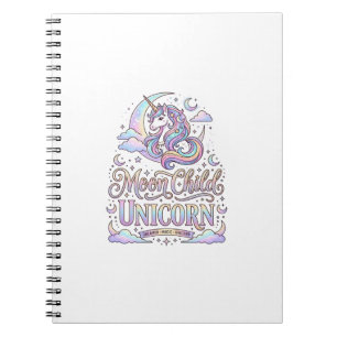 Eenhoringmaan Kind Eenhoring Origineel Zazzle Ontw Notitieboek