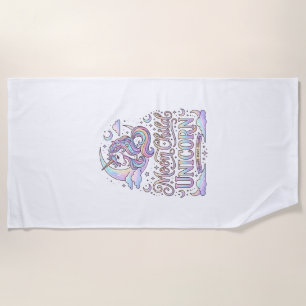 Eenhoringmaan Kind Eenhoring Origineel Zazzle Ontw Strandlaken