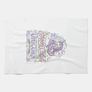 Eenhoringmaan Kind Eenhoring Origineel Zazzle Ontw Theedoek