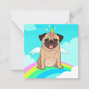 Eenhoringpug Notitiekaartje