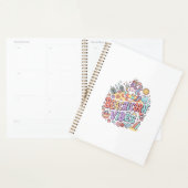 Eenhoringstrand Eenhoringstranding Whimsical Witte Planner (Display)