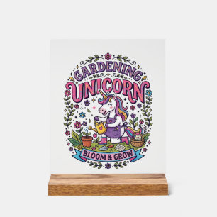 Eenhoringtuin Eenhoorn Reclame Lief Cadeau-ontwerp Acryl Bord