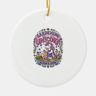 Eenhoringtuin Eenhoorn Reclame Lief Cadeau-ontwerp Keramisch Ornament