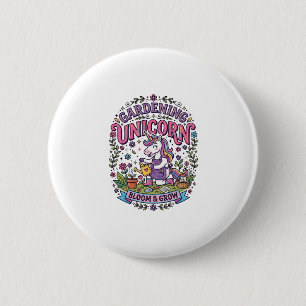 Eenhoringtuin Eenhoorn Reclame Lief Cadeau-ontwerp Ronde Button 5,7 Cm