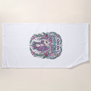 Eenhoringtuin Heks Eenhoring Kleurig Kleding Grap Strandlaken