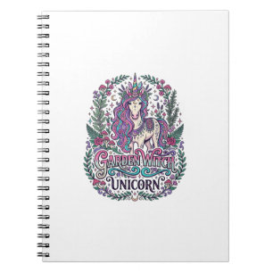 Eenhoringtuin Heks Eenhorn Kleurig Kleding Grap Notitieboek