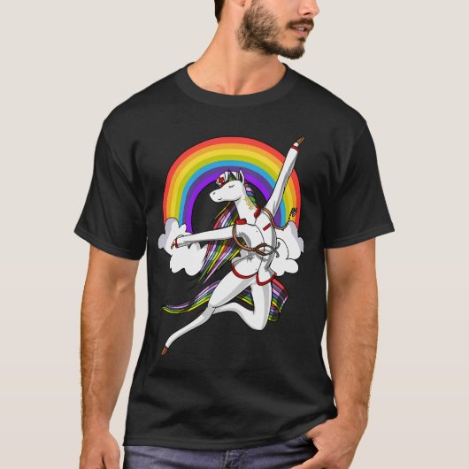 Eenhoringverpleegster T-shirt (Voorkant)
