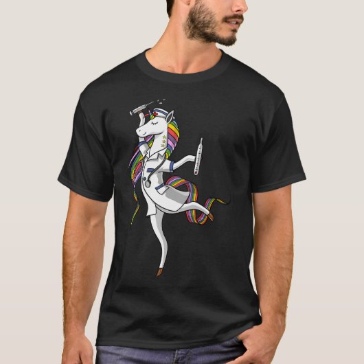 Eenhoringverpleegster T-shirt (Voorkant)
