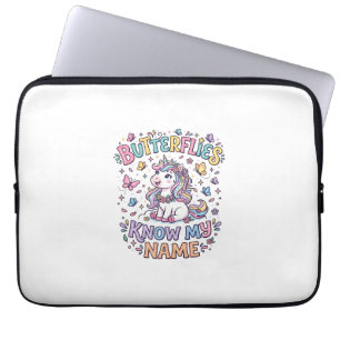 Eenhoringvlinders kennen mijn naam Charming POD-ku Laptop Sleeve