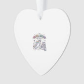 Eenhoringvoetbal Eenhoringster Grappige Vectorontw Ornament (voorkant)