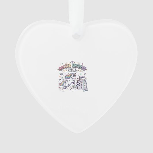 Eenhoringvoetbal Eenhoringster Grappige Vectorontw Ornament (voorkant)