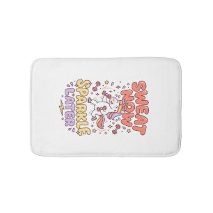 Eenhoringzweet Nu Glans Later Print Klaar Zazzle Badmat