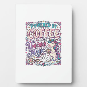 Eenhorn aangedreven door koffie en Eenhorn Magie K Fotoplaat