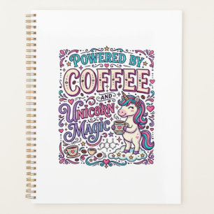 Eenhorn aangedreven door koffie en Eenhorn Magie K Planner