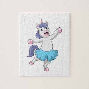 Eenhorn als ballerina bij ballet legpuzzel