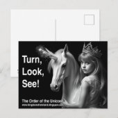 Eenhorn Ansichtkaart Briefkaart (Voorkant / Achterkant)