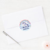 Eenhorn Bedankt Ronde Sticker (Envelop)