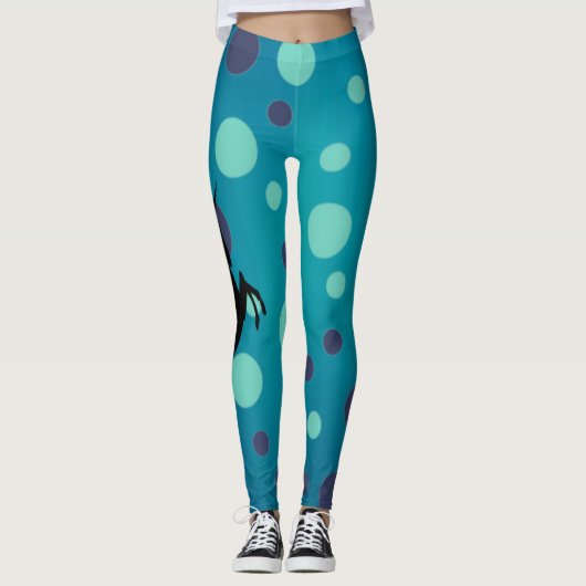 Eenhorn Blauwe Leggings (Voorkant)