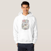 Eenhorn bloem met magische Premium Vector typograf Hoodie (Voorkant volledig)