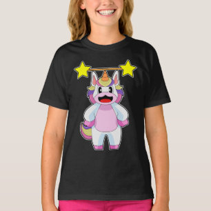 Eenhorn Bodybuilder Hanteer Bodybuilding T-shirt