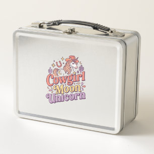 Eenhorn Cowgirl Maan Eenhorn Whimsical Merch Ontwe
