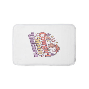 Eenhorn Cowgirl Maan Eenhorn Whimsical Merch Ontwe Badmat