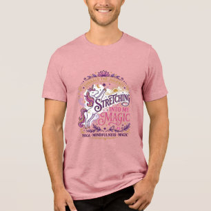 Eenhorn Die Strekt in Mijn Magische Stijlvolle Wit Tri-Blend Shirt