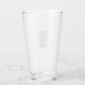 Eenhorn droom groot klein eenhoorn cadeau idee vec glas (Achterkant)