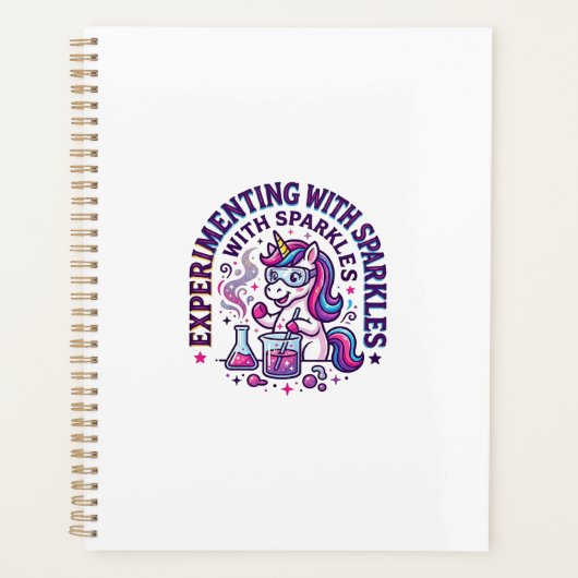 Eenhorn Experimenteert met Glitters Reclame Cut Planner (Voorkant)