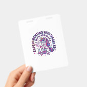 Eenhorn Experimenteert met Glitters Reclameversie Badge (Handheld)