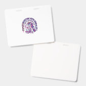 Eenhorn Experimenteert met Glitters Reclameversie Badge (Voor- en achterkant)