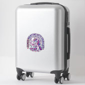 Eenhorn Experimenteert met Glitters Reclameversie Sticker (Koffer)