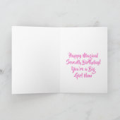 Eenhorn Flamingo Magische Regenboog Meisje 7e Verj Kaart (Binnen)