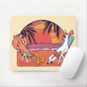 Eenhorn Flamingo Strand Muismat (Met muis)