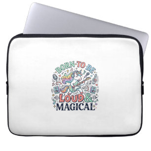 Eenhorn Geboren om Luid en Magisch te Zijn Origine Laptop Sleeve