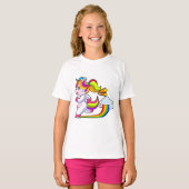 Eenhorn hardloper sport t-shirt (Voorkant volledig)