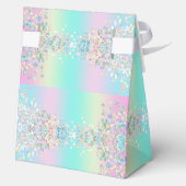 Eenhorn Holografische Glitter Bedankdoosjes (Achterkant)
