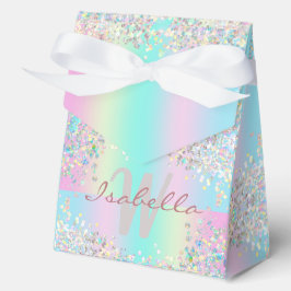 Eenhorn Holografische Glitter Bedankdoosjes