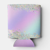 Eenhorn holografische glitter blikjeskoeler (Achterkant)