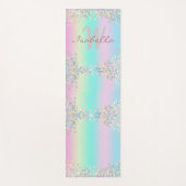 Eenhorn Holografische Glitter Yogamat (Voorkant)