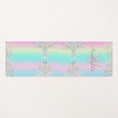 Eenhorn Holografische Glitter Yogamat (Voorkant (horizontaal))
