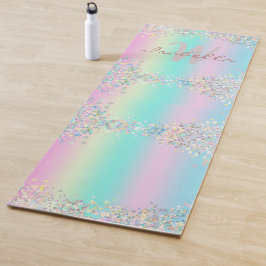 Eenhorn Holografische Glitter Yogamat