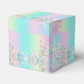 Eenhorn Holografische Glitters Bedankdoosjes (Achterkant)