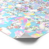 Eenhorn Holografische Glitters Poster (Hoek)