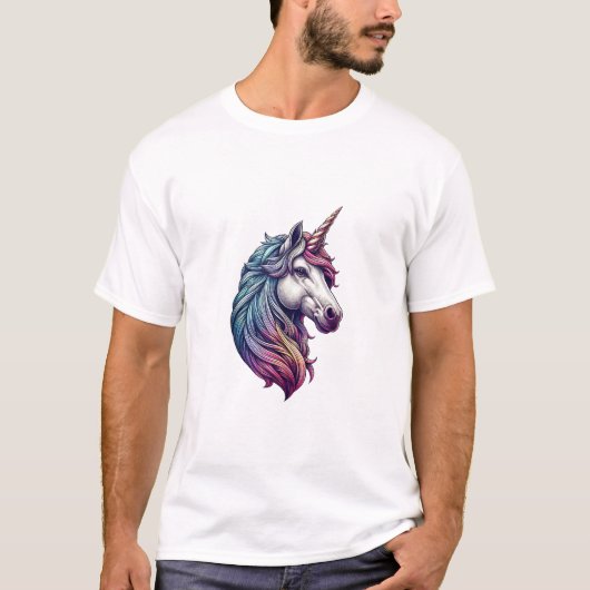 Eenhorn hoofd grafische tanktop (Voorkant)