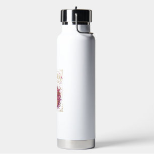 Eenhorn in bloei stijlvol Zazzle-ontwerp_1 Waterfles