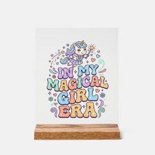 Eenhorn In Mijn Magical Girl Era Kawaii Sticker en Acryl Bord